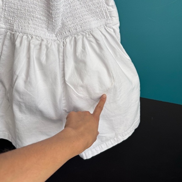 Abercrombie & Fitch White Button-Up Romper - Picture 7 of 12